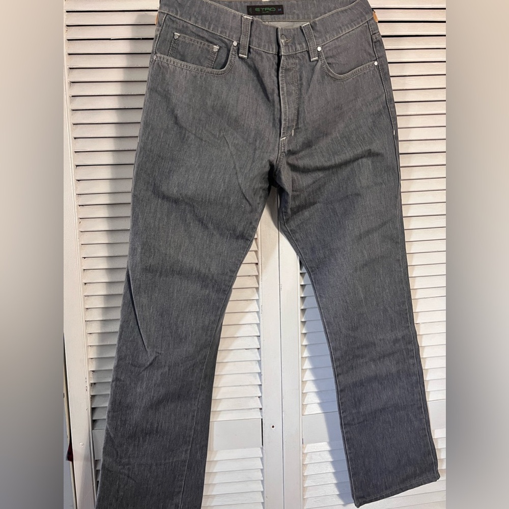 Etro size 34 men’s straight leg designer jeans